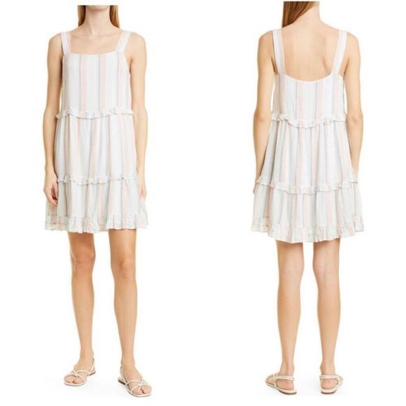 RAILS Sandy Linen Blend Shift Dress, Summer Airy Vacation Dress, Small (4/6) NWT - Picture 1 of 16
